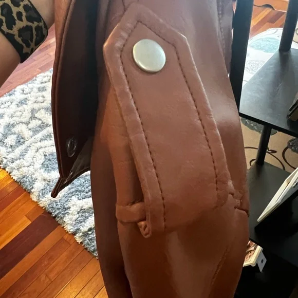 7 For All ManKind- faux leather jacket - Picture 5 of 10